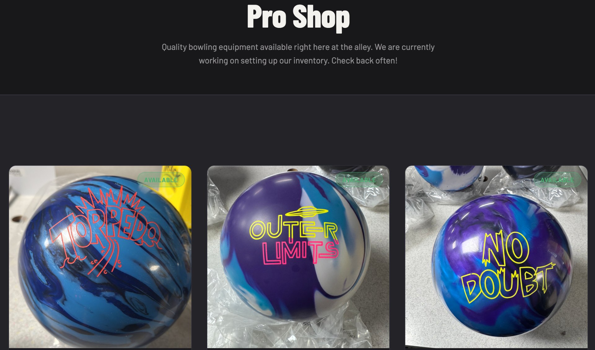 Using the new grovecitybowlodrome.com